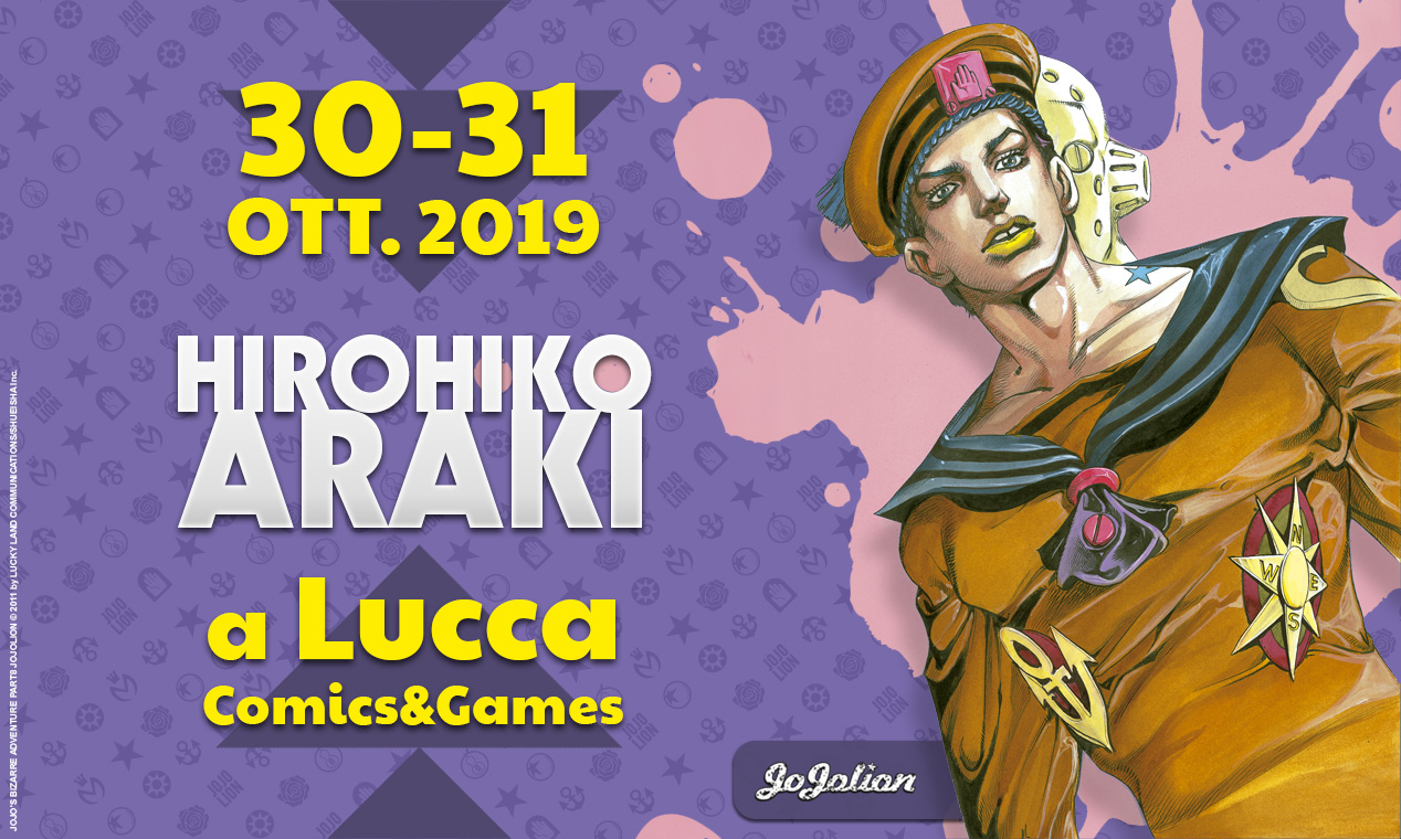 Hirohiko Araki a Lucca Comics 2019